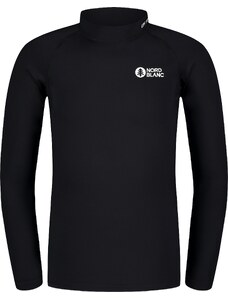 Nordblanc Čierne detské tričko s UV ochranou SEASHELL