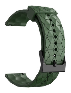 Madvell Silikónový remienok Hexagon zelená Army 20mm