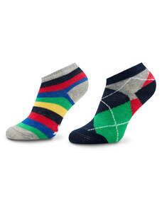 Súprava 2 párov detských členkových ponožiek United Colors Of Benetton