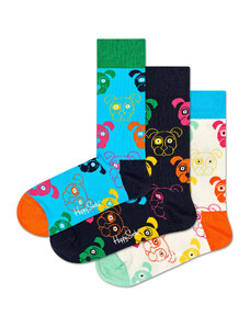 Súprava 3 párov vysokých ponožiek unisex Happy Socks