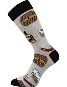 WOODOO farebné veselé ponožky Lonka - WHISKY - 1 pár
