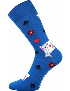 WOODOO farebné veselé ponožky Lonka - KARTY - 1 pár