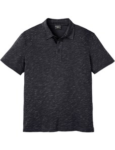 bonprix Polo tričko s krátkym rukávom, farba čierna