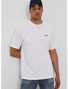 Tričko Levi's pánske, biela farba, jednofarebné