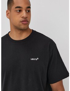 Tričko Levi's A0637.0001-Blacks, pánske, čierna farba, jednofarebné