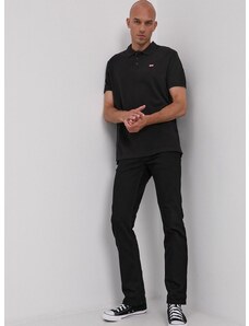 Polo tričko Levi's 35883.0007-Blacks, pánske, čierna farba, jednofarebné