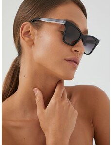 Slnečné okuliare Burberry ELSA dámske, čierna farba, 0BE4346
