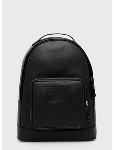 Kožený ruksak Emporio Armani pánsky, čierna farba, veľký, jednofarebný, Y4O334 Y068E