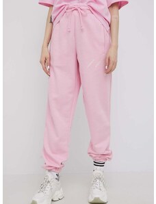 Nohavice adidas Originals HM4873 dámske, ružová farba, s potlačou