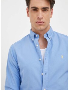 Bavlnená košeľa Polo Ralph Lauren pánska,slim,s golierom button-down,710804257015