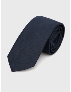 Hodvábna kravata HUGO tmavomodrá farba,50468199