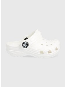 Detské šľapky Crocs biela farba
