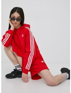 Mikina adidas Originals Adicolor HC2017-VIRED, dámska, červená farba, s nášivkou