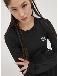 Tričko s dlhým rukávom adidas Originals Always Original HF2084-BLACK, dámske, čierna farba,