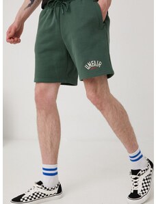 Bavlnené šortky Unfair Athletics pánske, zelená farba,