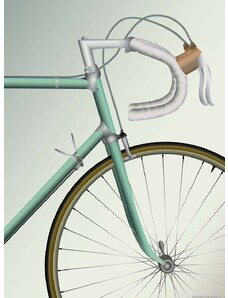 Vissevasse Plagát Racing Bicycle 50x70 cm