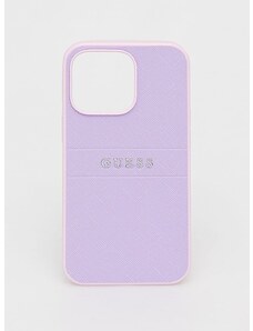 Puzdro na mobil Guess fialová farba