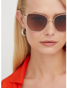 Slnečné okuliare MCQ dámske, hnedá farba