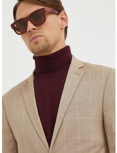 Slnečné okuliare Gucci pánske, bordová farba