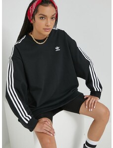 Bavlnené šaty adidas Originals HM4688-BLACK, dámska, čierna farba,