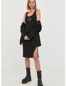 Šaty Karl Lagerfeld čierna farba, mini, priliehavá