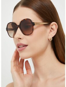 Slnečné okuliare Tommy Hilfiger dámske, hnedá farba