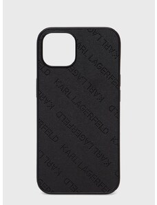 Puzdro na mobil Karl Lagerfeld Iphone 13 6,1'' čierna farba