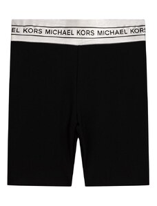 Detské krátke nohavice Michael Kors čierna farba, s potlačou,