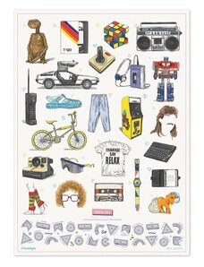 Luckies of London nástenná grafika 80s Icons
