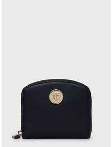 Peňaženka + kľúčenka Tommy Hilfiger dámsky, tmavomodrá farba