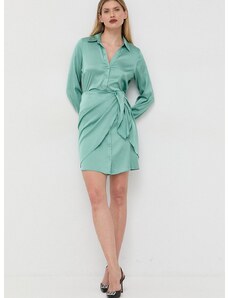 Šaty Guess AYLA zelená farba, mini, rovný strih, W2BK83 WF1T2