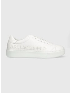 Kožené tenisky Karl Lagerfeld MAXI KUP biela farba, KL52225