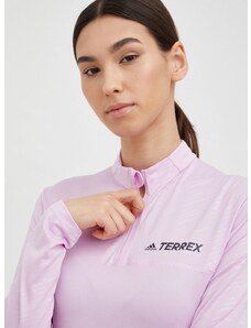 Športové tričko s dlhým rukávom adidas TERREX Multi dámske, ružová farba,