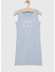 Dievčenské bavlnené šaty Guess mini, rovný strih