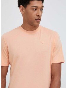 Tričko Guess HEDLEY pánske, oranžová farba, jednofarebné, Z2YI12 JR06K