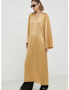 Šaty By Malene Birger Brynn žltá farba, maxi, rovný strih