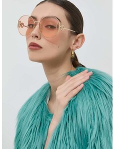 Slnečné okuliare Gucci GG1206SA dámske, zlatá farba