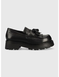 Kožené mokasíny Vagabond Shoemakers COSMO 2.0 dámske, čierna farba, na platforme, 5449.201.20