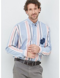 Bavlnená košeľa BOSS BOSS ORANGE pánska, regular, s golierom button-down