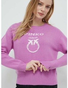 Vlnený sveter Pinko dámsky, fialová farba, 100414.Y7Z4