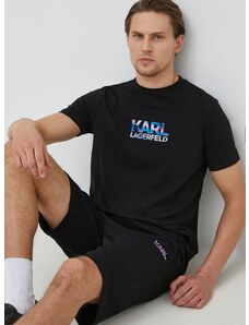 Šortky Karl Lagerfeld pánske, čierna farba