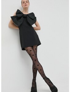 Šaty Pinko čierna farba, mini, rovný strih