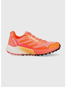 Topánky adidas TERREX Agravic Flow dámske, oranžová farba