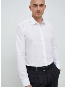 Bavlnená košeľa Seidensticker X-Slim pánska, biela farba, slim, s klasickým golierom, 01.474980