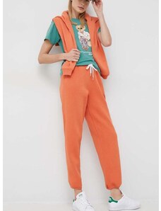 Tepláky Polo Ralph Lauren oranžová farba, jednofarebné, 211891560