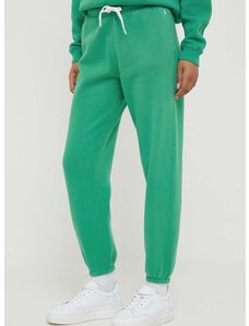 Tepláky Polo Ralph Lauren zelená farba,jednofarebné,211891560