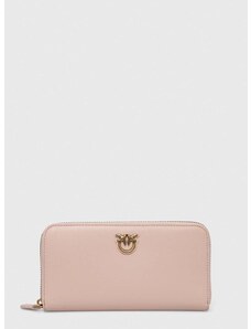 Kožená peňaženka Pinko dámsky, ružová farba, 100250 A0F1