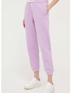 Tepláky Polo Ralph Lauren fialová farba,jednofarebné,211891560