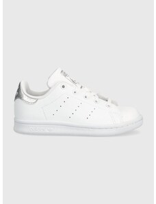 Detské tenisky adidas Originals STAN SMITH C biela farba