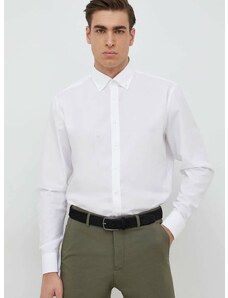 Bavlnená košeľa Seidensticker Shaped Pánska, biela farba, slim, s golierom button-down, 01.293702